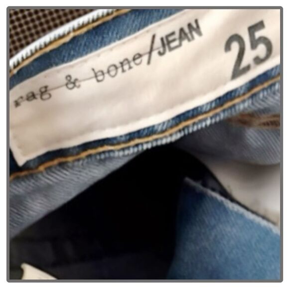 Rag & Bone The Dre Boyfriend Skinny Jean Thrasher Size 25 $295 - Picture 13 of 16